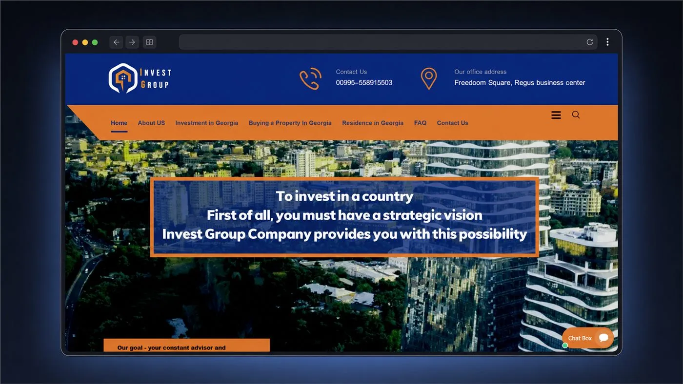 Invest Group website screenshot